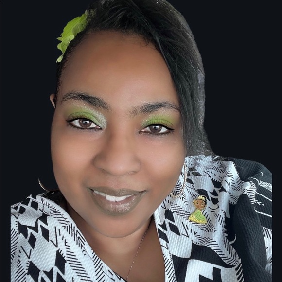 Rhinestone Inlaid Hoop Earrings-Gold Tone - Picture 2 of 3